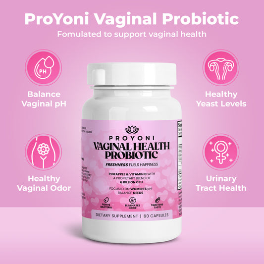 ProYoni Women's Pineapple Infused Probiotic - Health Supplement For Feminine Balance